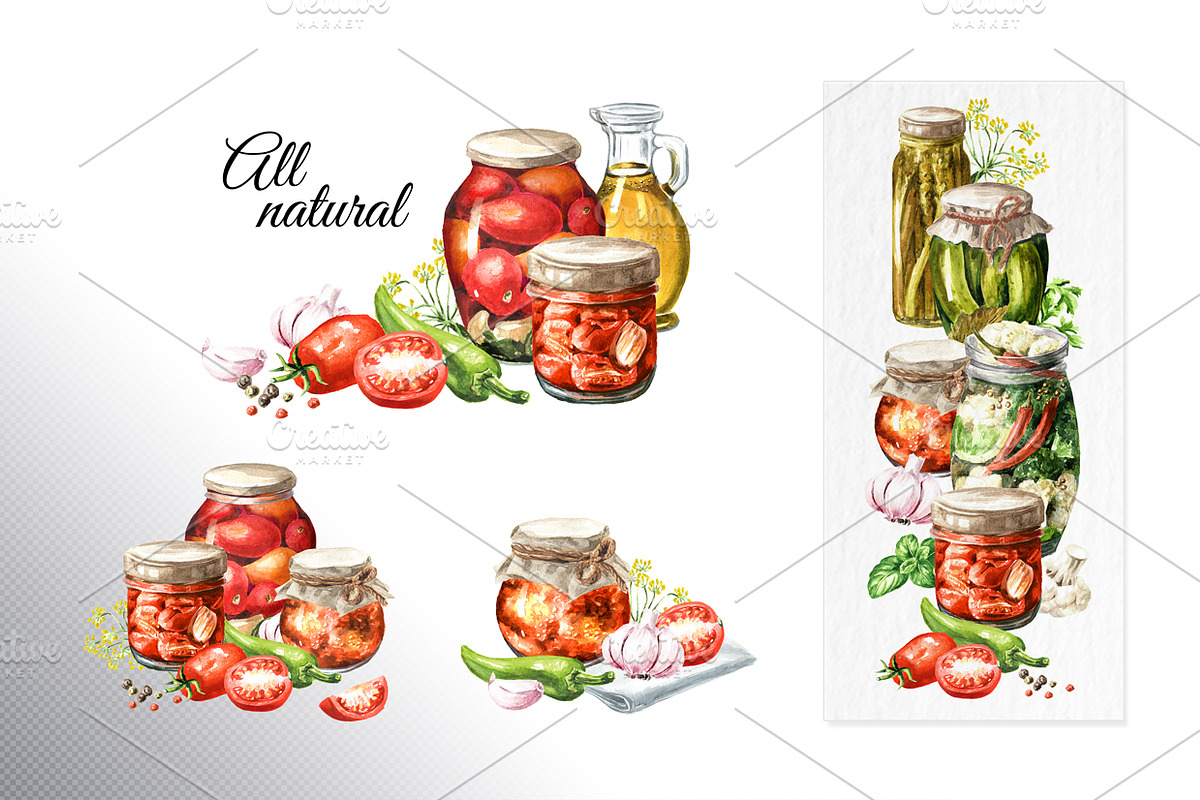 Homemade. Organic, a Food Illustration by Daria Ustiugova (Photo 4 of 12)