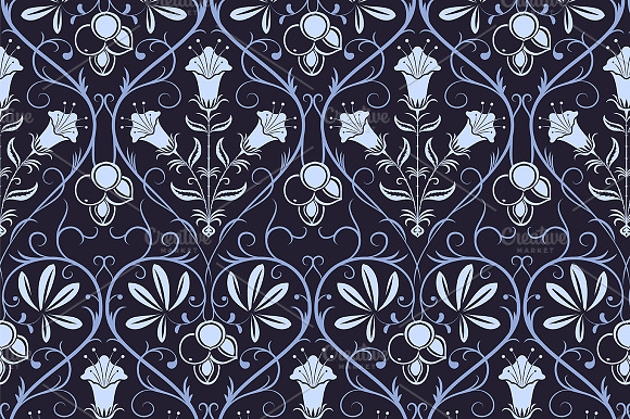 2 Seamless Floral Patterns