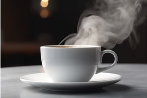 Hot Coffee Cup. Generate Ai