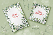 Mistletoe Watercolor Clipart., a Decorative Illustration by VetaDesign (Thumbnail 8 of 12)