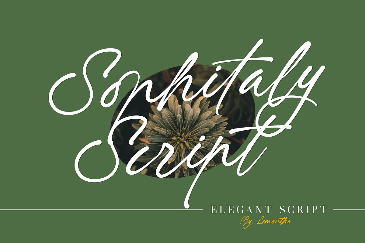 Sophitaly | Script Font, a Script Font by Lemonthe (Photo 1 of 6)