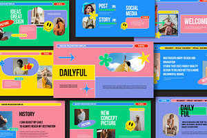 Dailyful Playful Google Slide, a Presentation Template by Spesifikstd