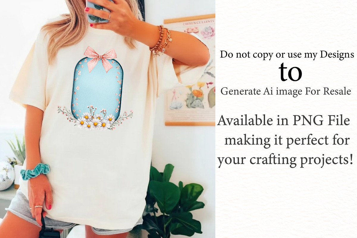 Coquette Easter Day Bow Frame Bundle, an Illustration by Designworld (Photo 2 of 6)