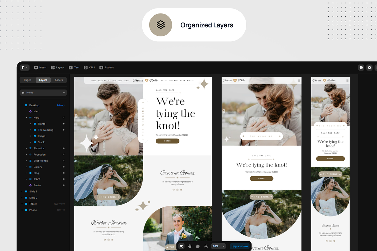 Weddingria - Framer Wedding Template, a Landing Page Template by Themesmile (Photo 4 of 5)
