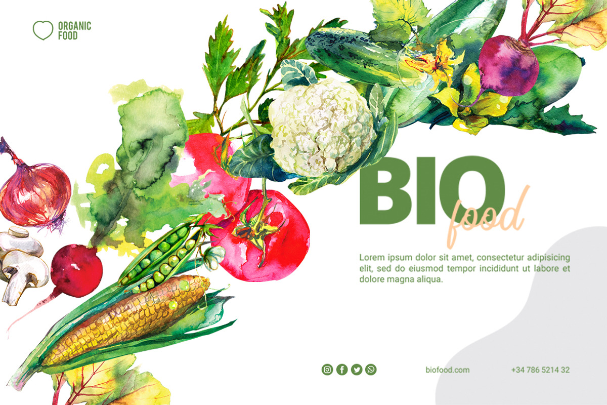 Vegetables clipart watercolor, a Food Illustration by Vero Arts (Photo 3 of 9)