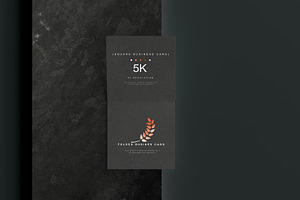 Folded Square Business Card Mockups