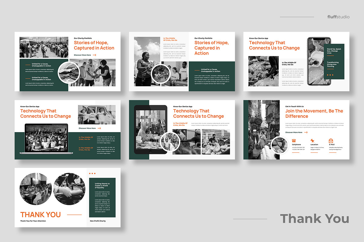 Non-Profit & Charity Google Slides, a Presentation Template by fluffstudio (Photo 4 of 4)