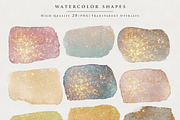Gold Glitter Png Watercolor Shapes, an Object Graphic by by creative paper (Thumbnail 6 of 11)