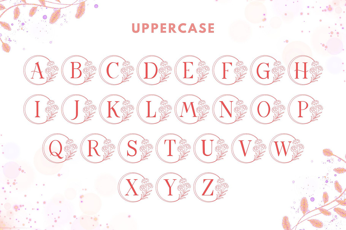 Ravina Monogram Font, a Symbol Font by AnningArts (Photo 5 of 7)