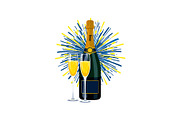 Sparkling Champagne Art Pack, an Object Graphic by Gfx_Store (Thumbnail 7 of 16)
