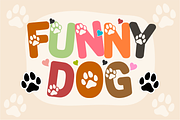 Bully Dog - Cute Paw Print Font, a Sans Serif Font by KiddoGlyphs Studio (Thumbnail 2 of 5)