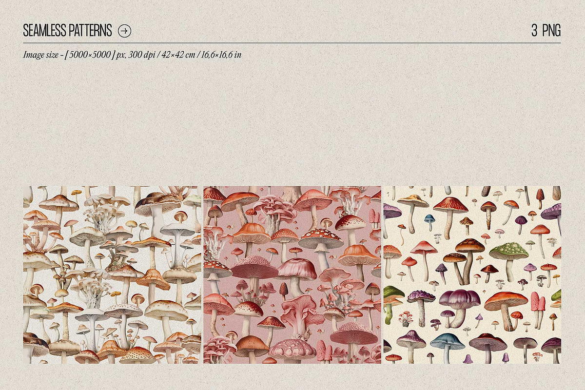 Fungi - botanical illustrations, an Object Graphic by AI Crafted Magnolia (Photo 8 of 13)
