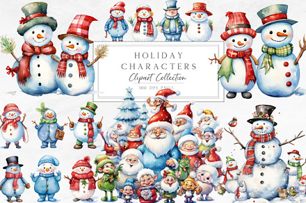 Holiday Characters Clipart