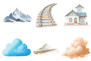 Train clipart, an Illustration by CreationArt (Thumbnail 3 of 5)