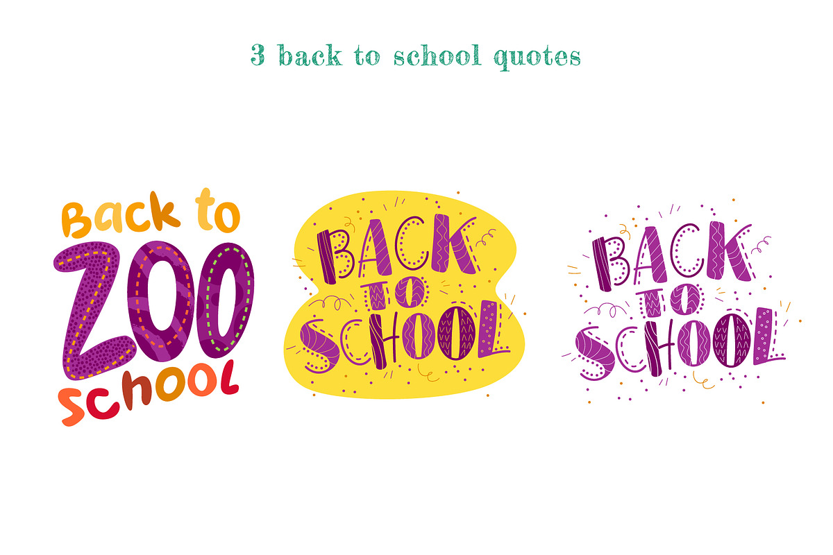 school animals kit, an Animal Illustration by Funnystore (Photo 11 of 12)