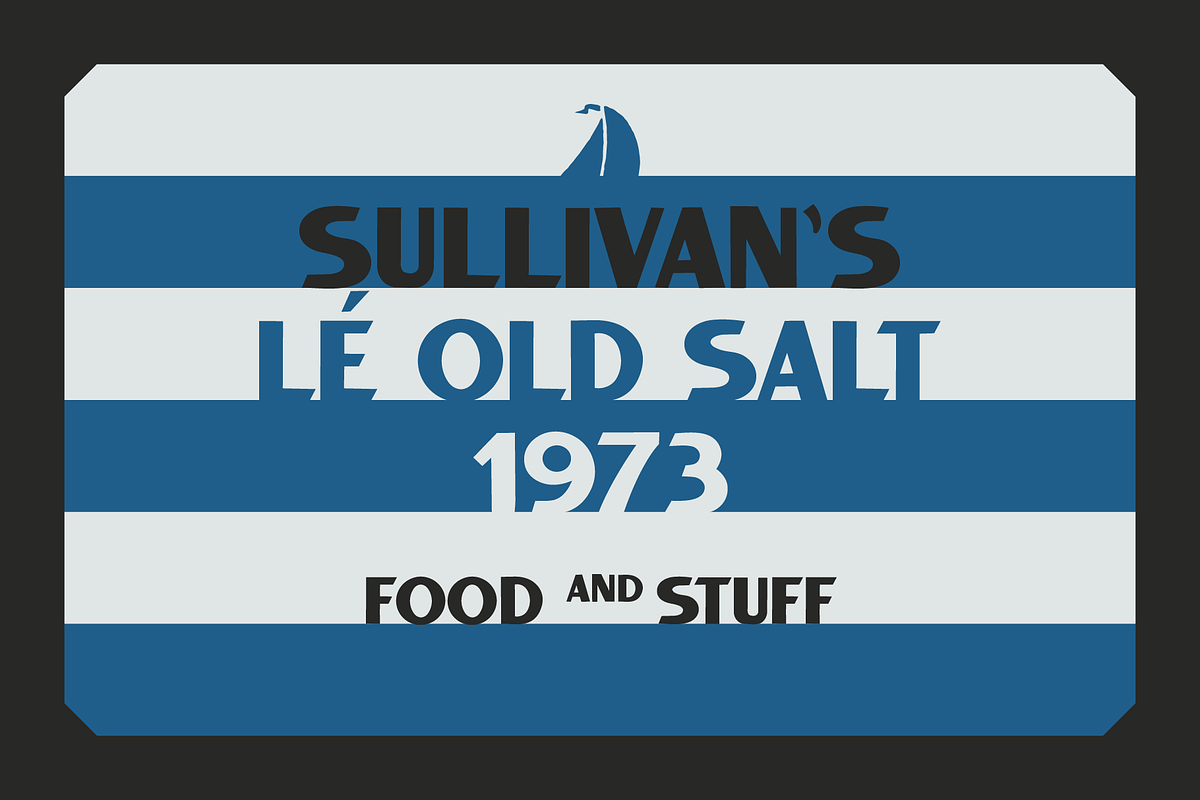 SFC Port Riser, a Sans Serif Font by Skilline Supply Co. (Photo 3 of 8)