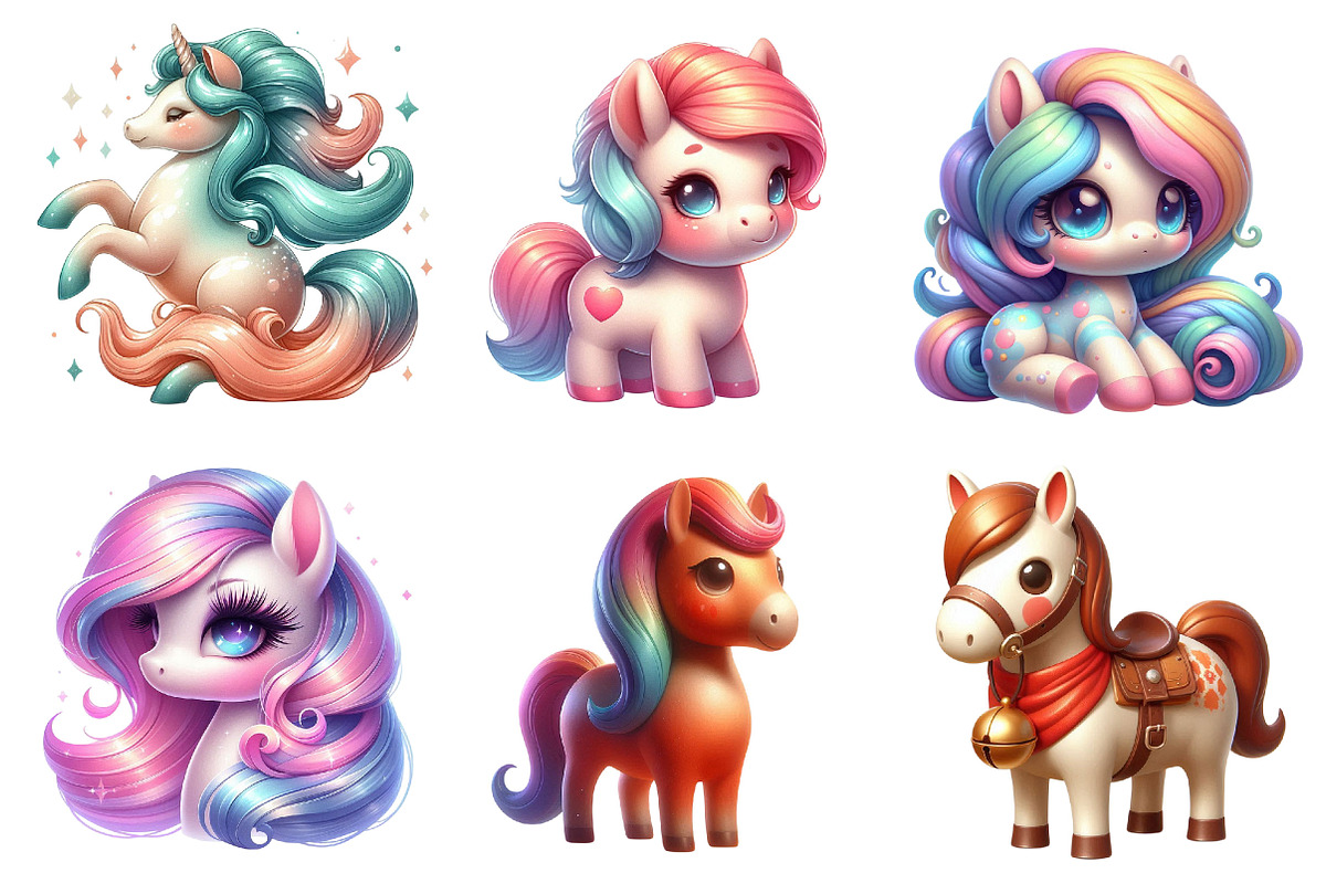 Watercolor Horse Clipart Bundle, a Graphic by CitraGraphics (Photo 3 of 3)