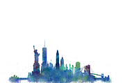 20x Files Pack New York NYC Skylines, an Illustration by HQPhoto Store (Thumbnail 10 of 11)
