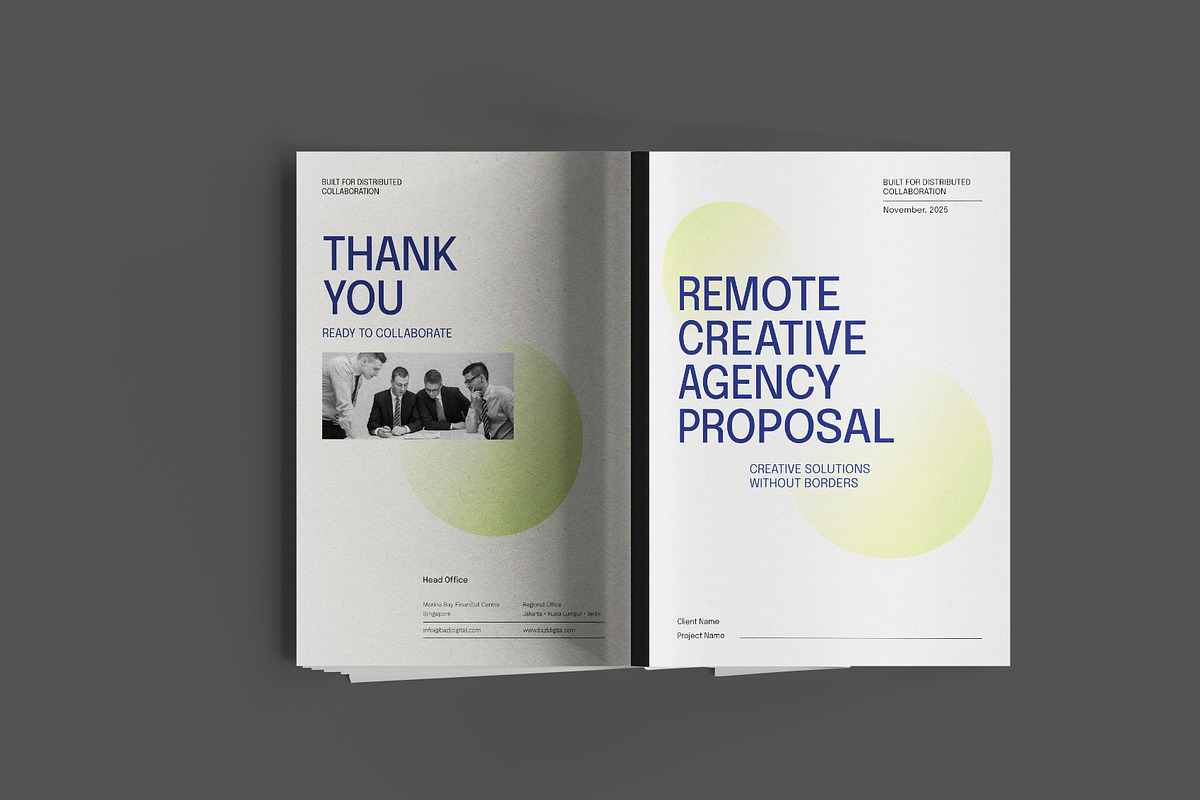 Remote Creative Agency Proposal, a Brochure Template by Neermana (Photo 7 of 11)