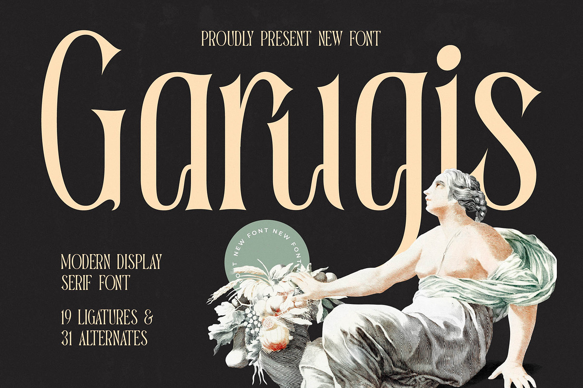 Garugis Modern Display Serif, a Serif Font by timelesstype.co (Photo 1 of 20)