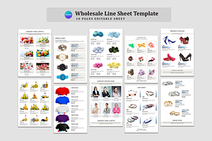 Wholesale Line Sheet Template, a Stationery Template by Design Zone