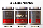 1lb Whey Protein Jar Mockup A3-Pro, a Packaging Mockup by Design Warlord (Thumbnail 6 of 16)