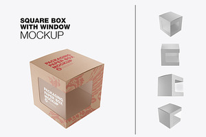 Cardboard Box With Plastic Window Mo