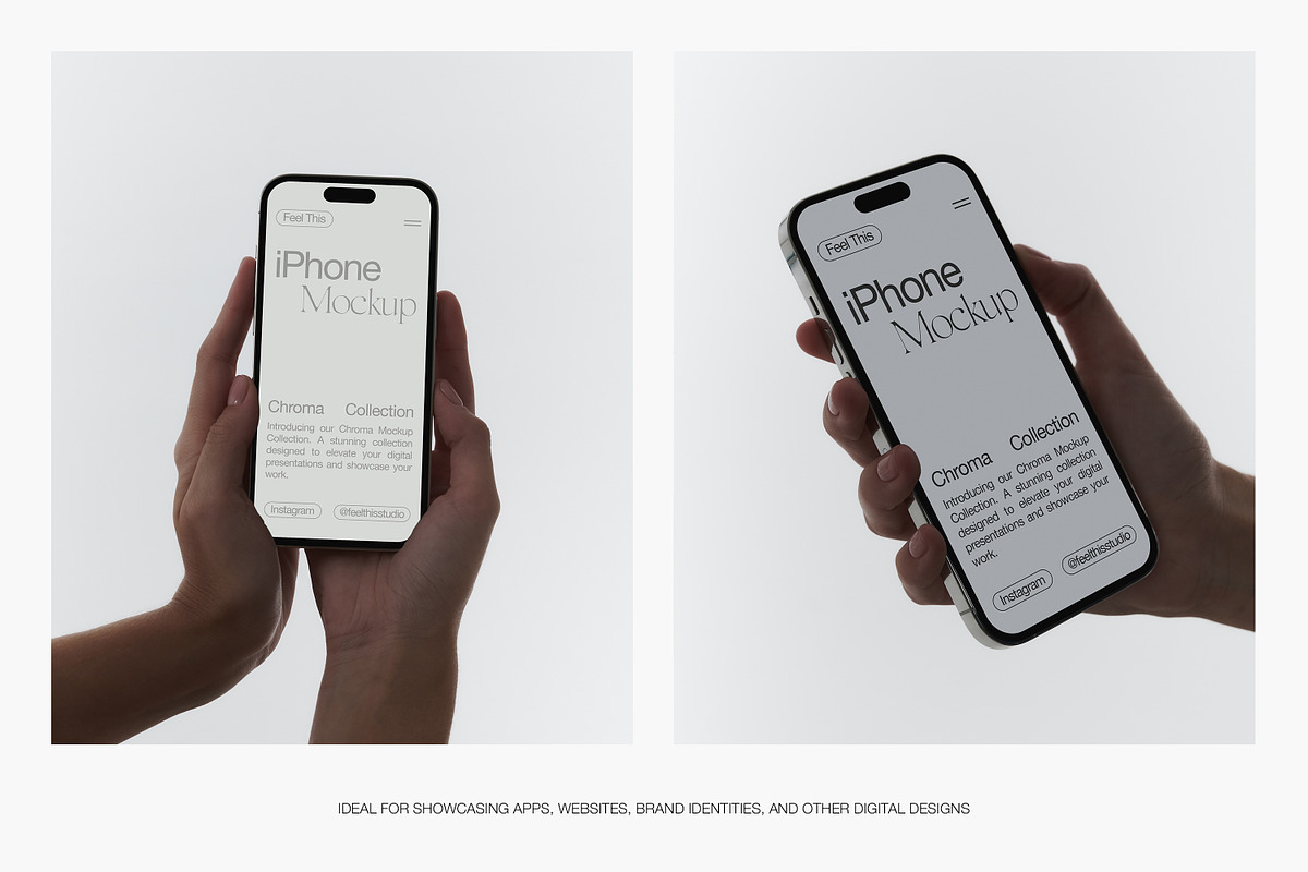 Download iPhone 15 Pro in Hand Mockup
