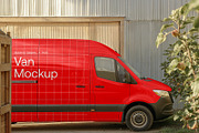 Van Mockup M18, an Advertising Mockup by Asketic (Thumbnail 1 of 2)