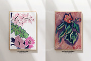 Vintage Floral Oil Painting Poster, a Background Graphic by RevintageStudio (Thumbnail 4 of 17)