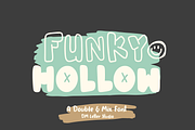 Funky Hollow, a Sans Serif Font by Dm Studio (Thumbnail 1 of 11)