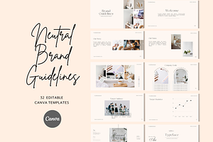 32 Neutral Brand Guidelines Template