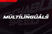Headline Speed Font, a Font by artyway (Thumbnail 4 of 7)