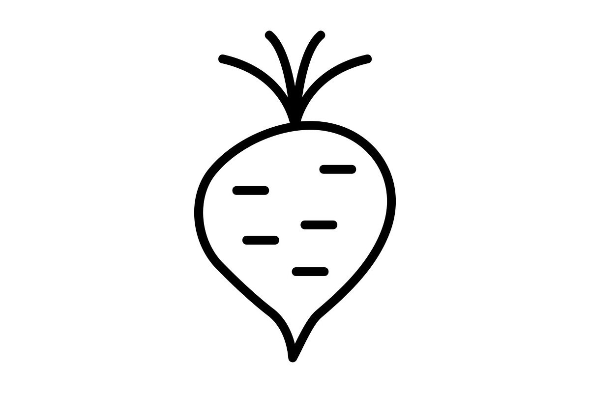 Beet Line Icon, an Icon by Pexelpy