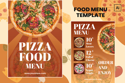 Pizza Menu Design Template
