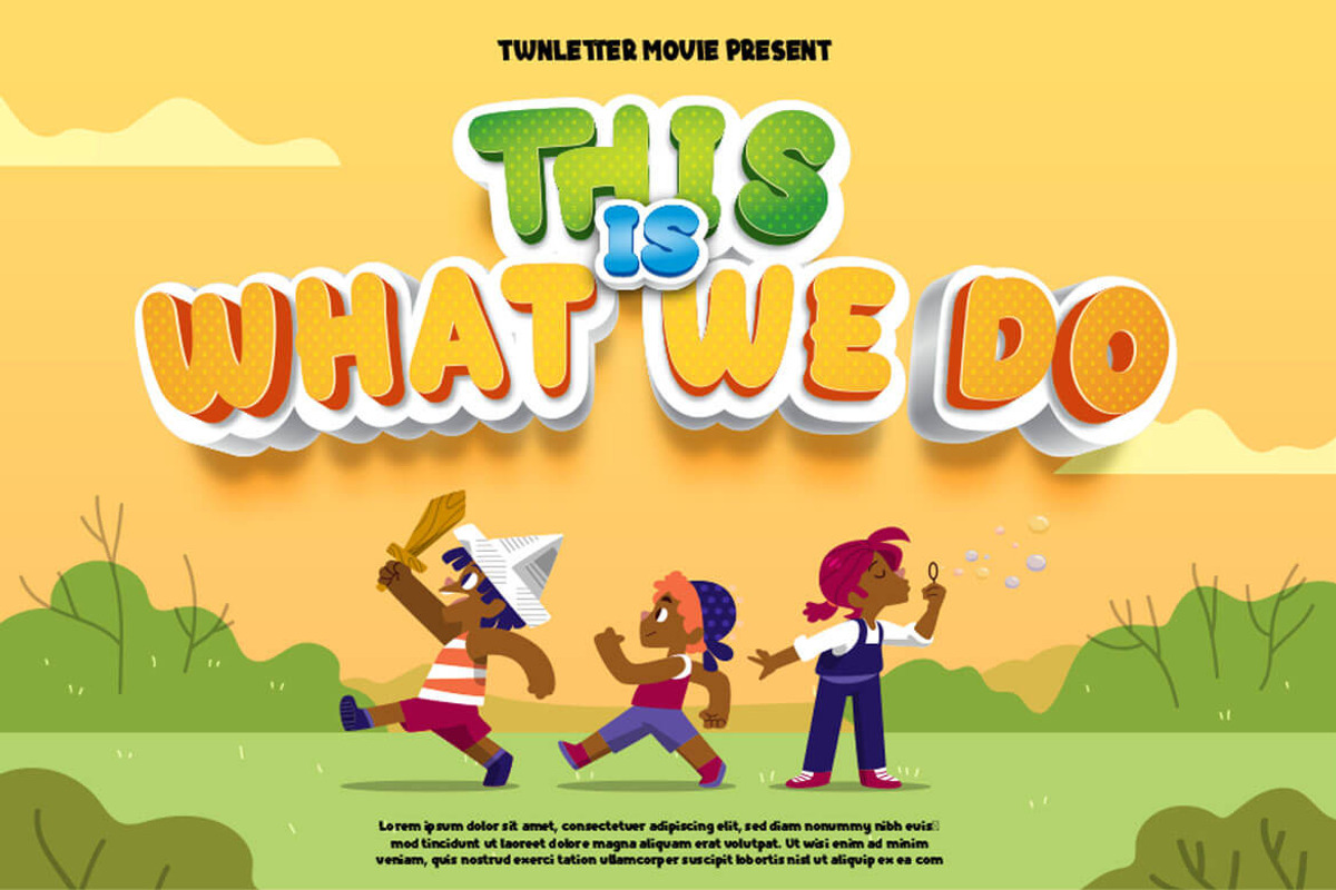Weroth Display Playful Font, a Sans Serif Font by twinstd (Photo 11 of 14)