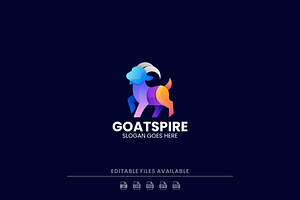 Gradient Modern Goat Logo Design, a Branding & Logo Template by Artnivora.Std