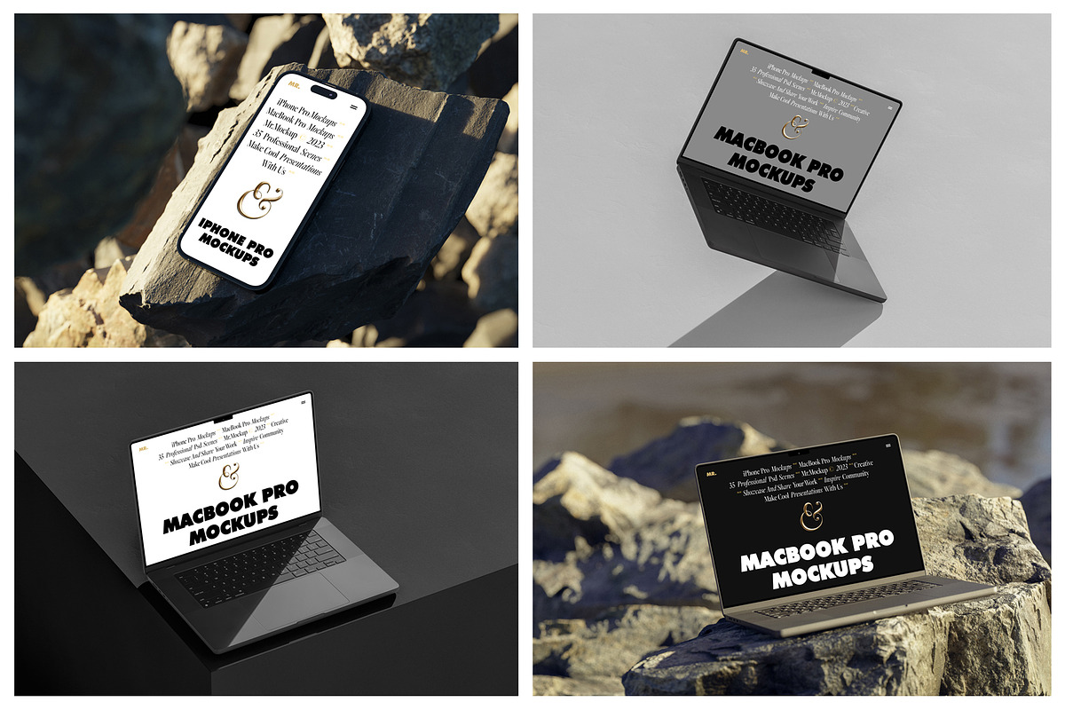 Device Mockups - iPhone and MacBook, a Mac Mockup by Mr.Mockup™ (Photo 12 of 16)