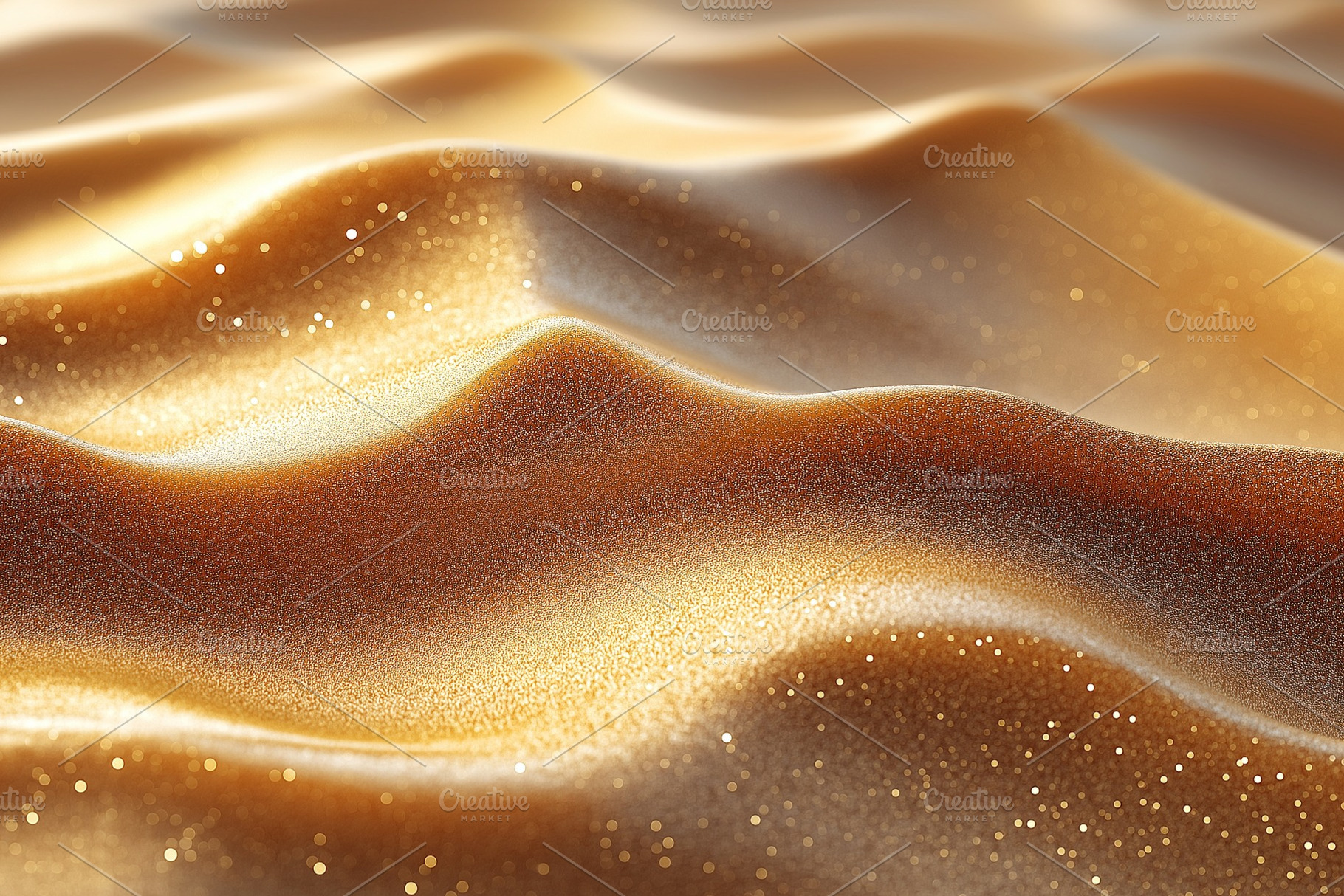Golden waves of shimmering sand create a tranquil and enchanting atmosphere., a Background Photo by ImageMir