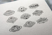 30 Line Art Badge & Frame Label, a Decorative Illustration by Raftel (Thumbnail 6 of 12)