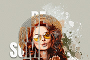 Typography portrait effect template, an Action Add-On by Photoshop Action (Thumbnail 16 of 16)
