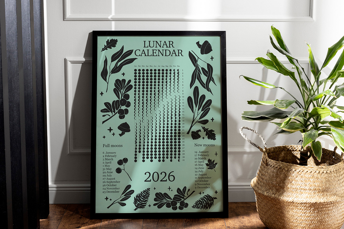 2026 Lunar Calendar Creator, an Object Graphic by Alina Sh (Photo 12 of 16)