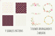 Hand painted watercolour florals, a Texture Illustration by Desert Rose (Thumbnail 8 of 9)
