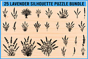 Lavender Silhouette Puzzle Bundle, an Object Illustration by Designer_Momina (Thumbnail 1 of 8)