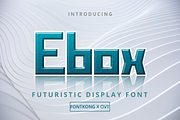 Ebox - Futuristic Display Font, a Sans Serif Font by overlaytemplates (Thumbnail 1 of 5)