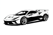 Racing Car Silhouette Bundle, an Illustration by Gfx_Store (Thumbnail 3 of 9)