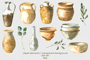 Artisan Pottery Ceramics Collection, an Object Illustration by foxsong (Thumbnail 3 of 13)