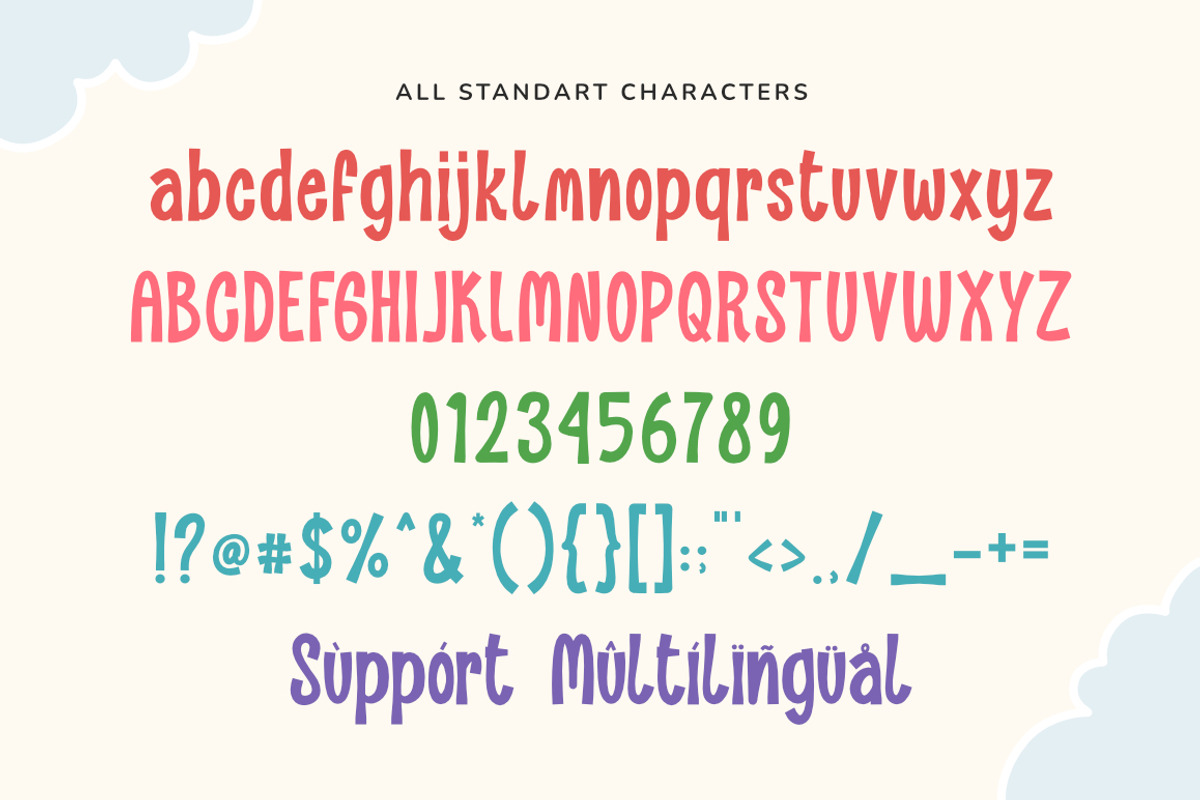 Rainbow Theory Playful Display Font, a Sans Serif Font by Bluestype Studio (Photo 7 of 7)
