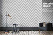 Wall & Pillow Mock-up, a Household Mockup by IsometricWorld (Thumbnail 4 of 6)