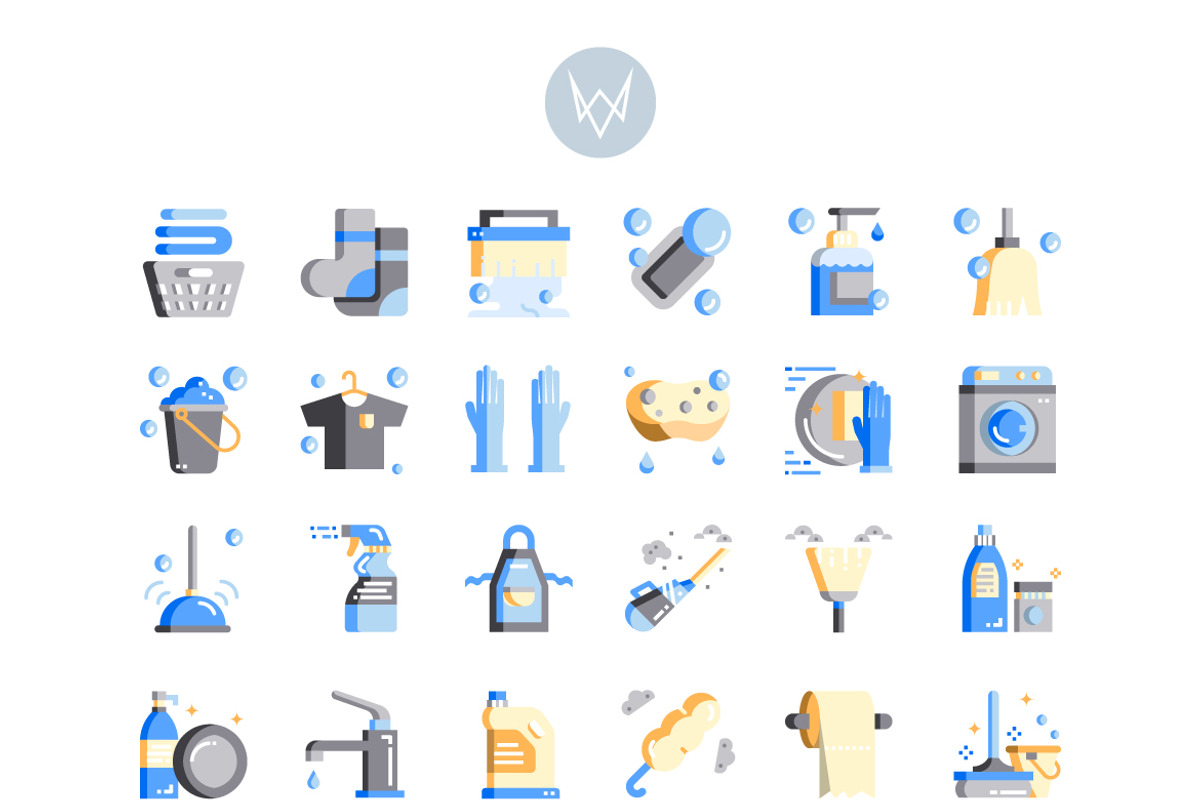 30 Cleaning Icon Sets, an Outline Icon by VINZENCE STUDIO (Photo 3 of 4)